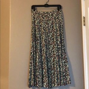 Floral midi skirt